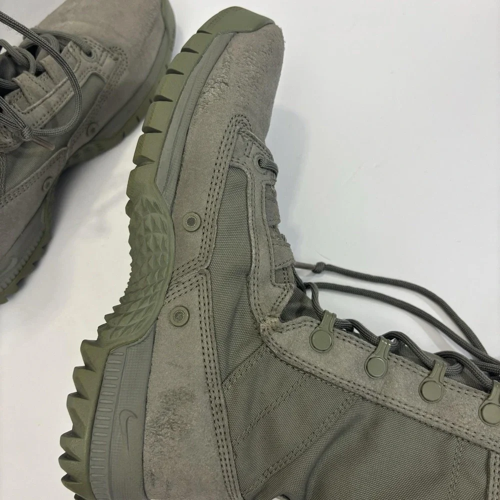 Nike SFB Tactical Combat Boots Mens 5.5 Womens 7.5 Green Suede Lace Up Military
